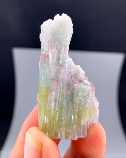 Bi-color Tourmaline Crystal Cluster From Afghanistan - 14 Grams