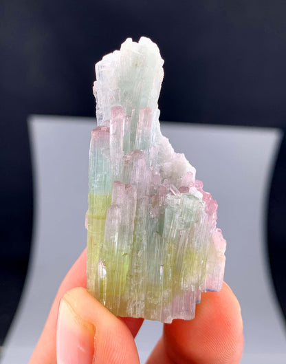 Bi-color Tourmaline Crystal Cluster From Afghanistan - 14 Grams