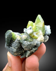 Green Color Titanite Sphene with Hematite from Skardu Pakistan - 67 gram