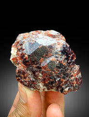 Red Color Spessartine Garnet Crystal from Roundu Mine Gilgit Pakistan - 203 gram