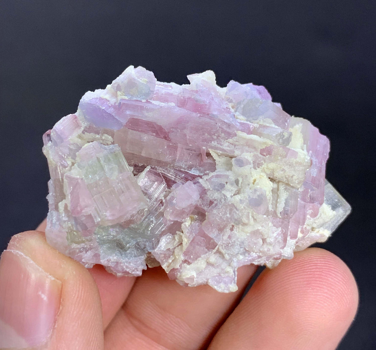 Pink Tourmaline Crystal on Matrix From Afghanistan - 25 Grams