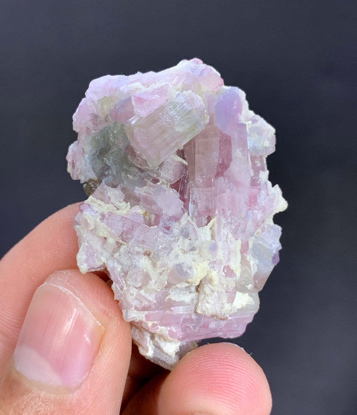 Pink Tourmaline Crystal on Matrix From Afghanistan - 25 Grams