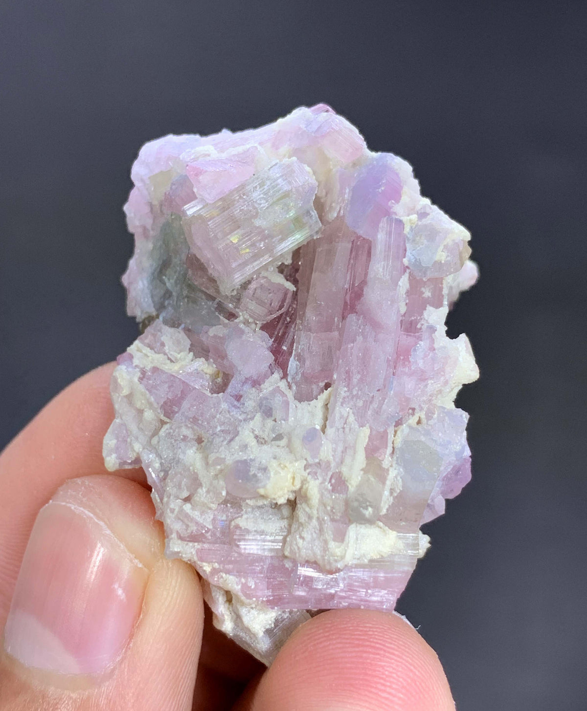 Pink Tourmaline Crystal on Matrix From Afghanistan - 25 Grams