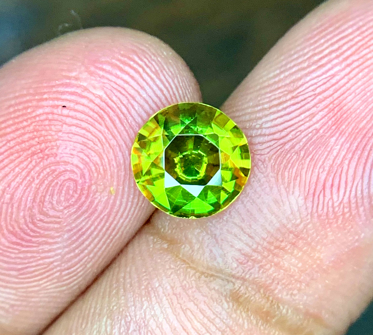Round Cut Sphene Gemstone, Sphene cut stone, Fire Sphene, Titanite Sphene Gemstone, Sphene Jewellery, Engagement Ring - 1.20 CT