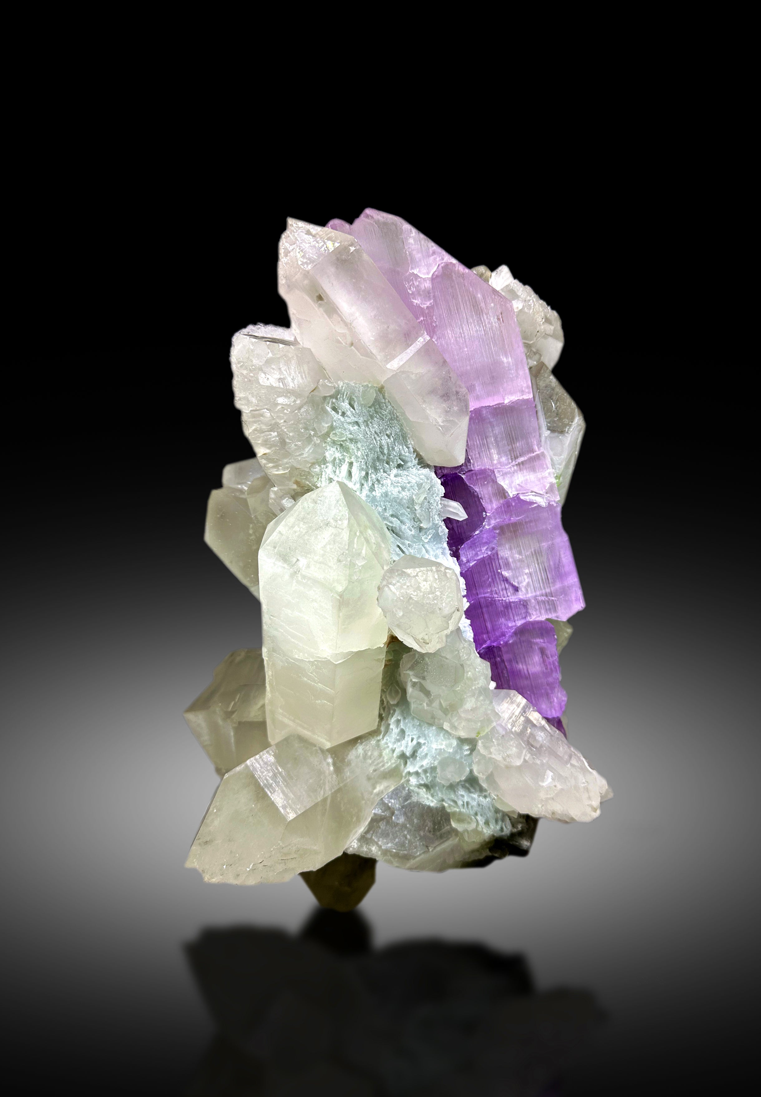 Museum Grade Natural Pink Kunzite with Green Tourmalines, Pollucite and Quartz Crystals, Kunzite Specimen - 12.5 Kg