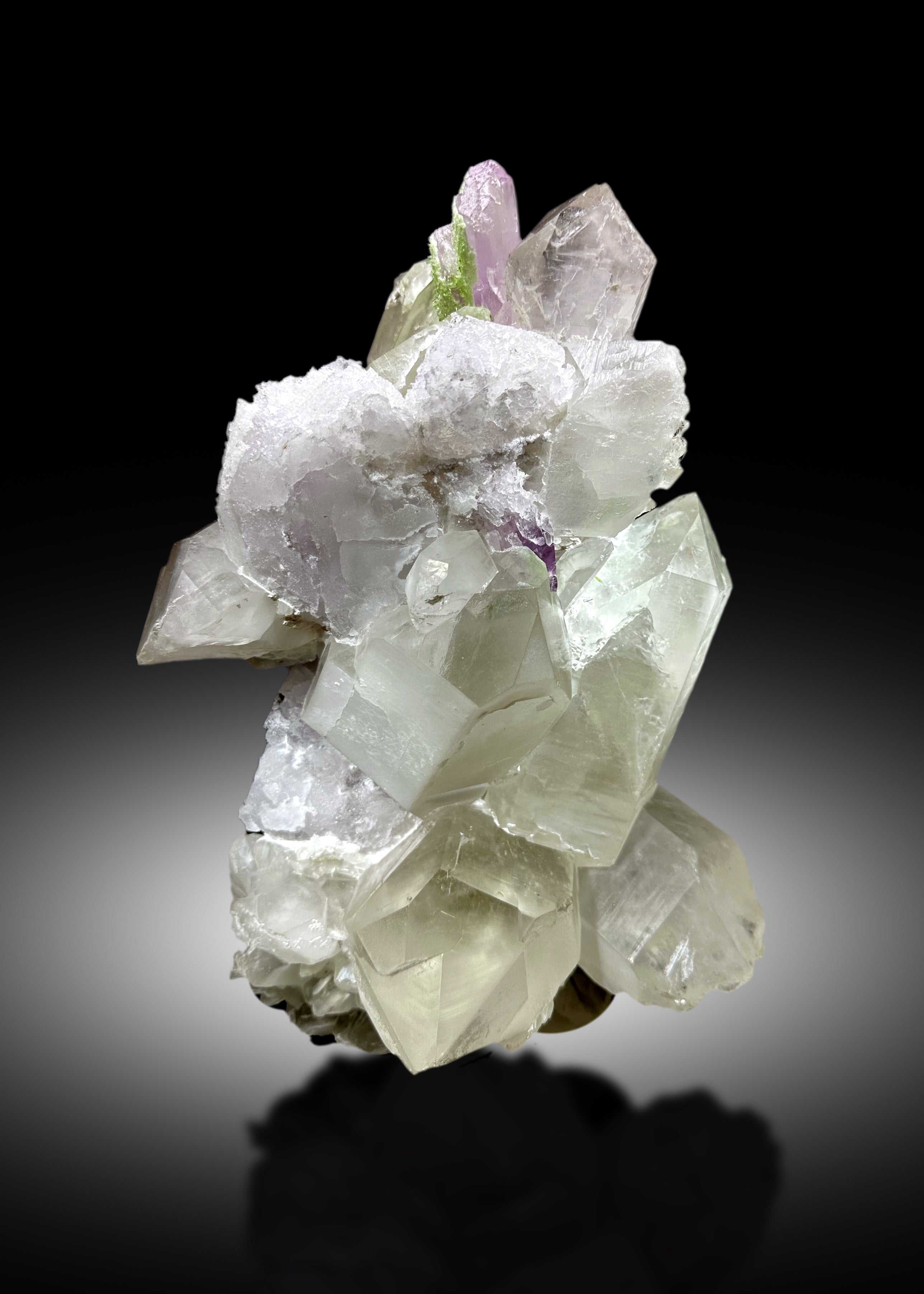 Museum Grade Natural Pink Kunzite with Green Tourmalines, Pollucite and Quartz Crystals, Kunzite Specimen - 12.5 Kg