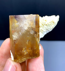 Natural Terminated Topaz Crystal on Albite from Pakistan - 52 gram