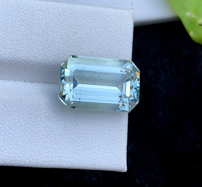 Emerald Cut Natural Aquamarne Gemstone, Loose Gemstone, Aqua Faceted Cut Stone, Gemstone Jewelry - 9.55 CT