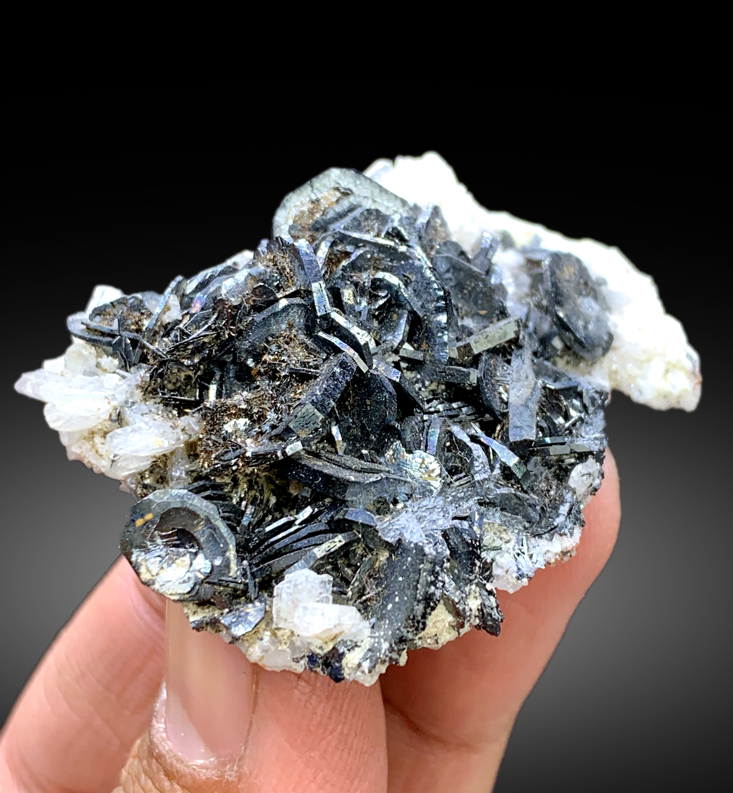 Natural Flower Shape Hematite Cluster on Matrix from Pakistan - 47 gram