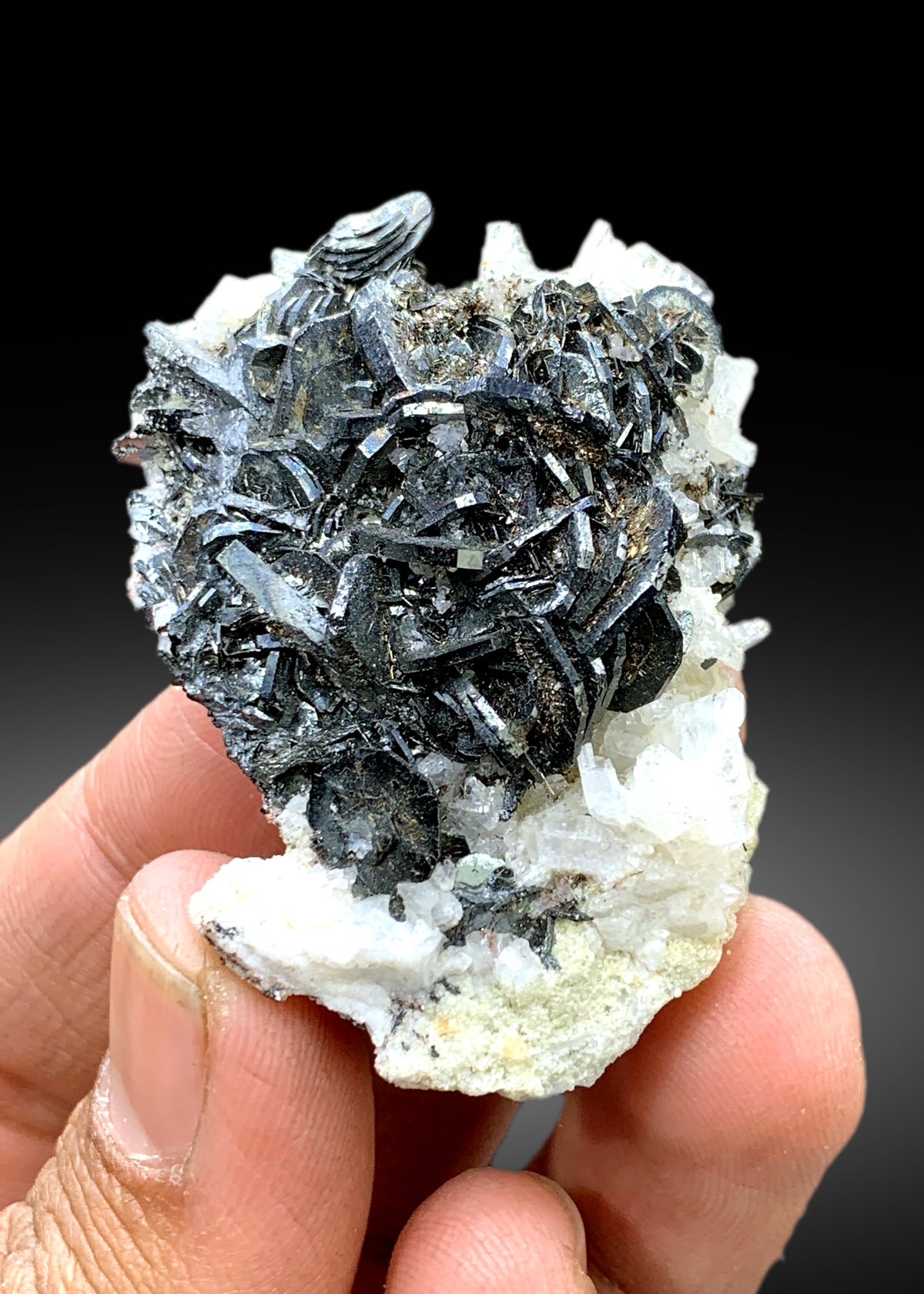 Natural Flower Shape Hematite Cluster on Matrix from Pakistan - 47 gram