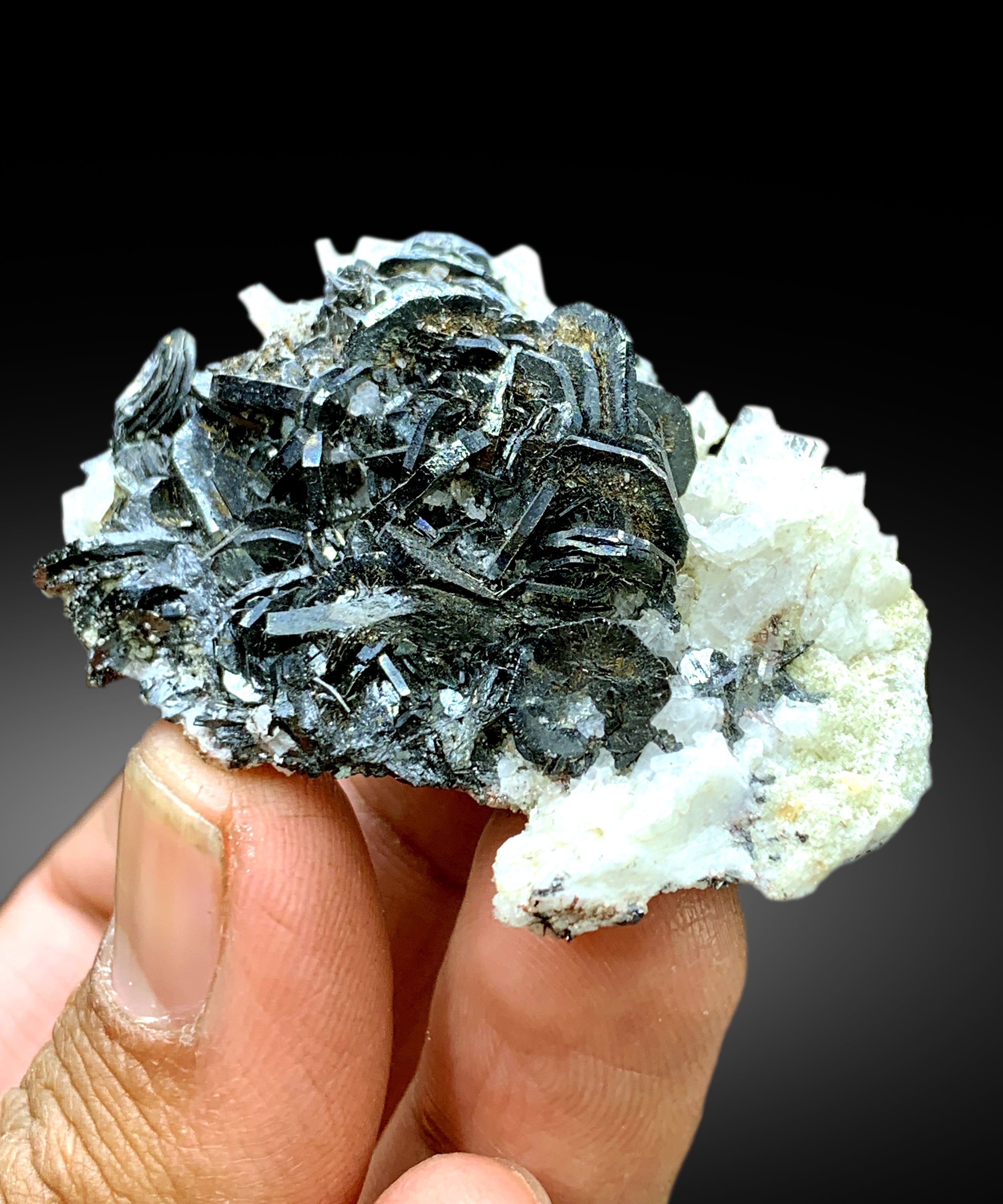 Natural Flower Shape Hematite Cluster on Matrix from Pakistan - 47 gram