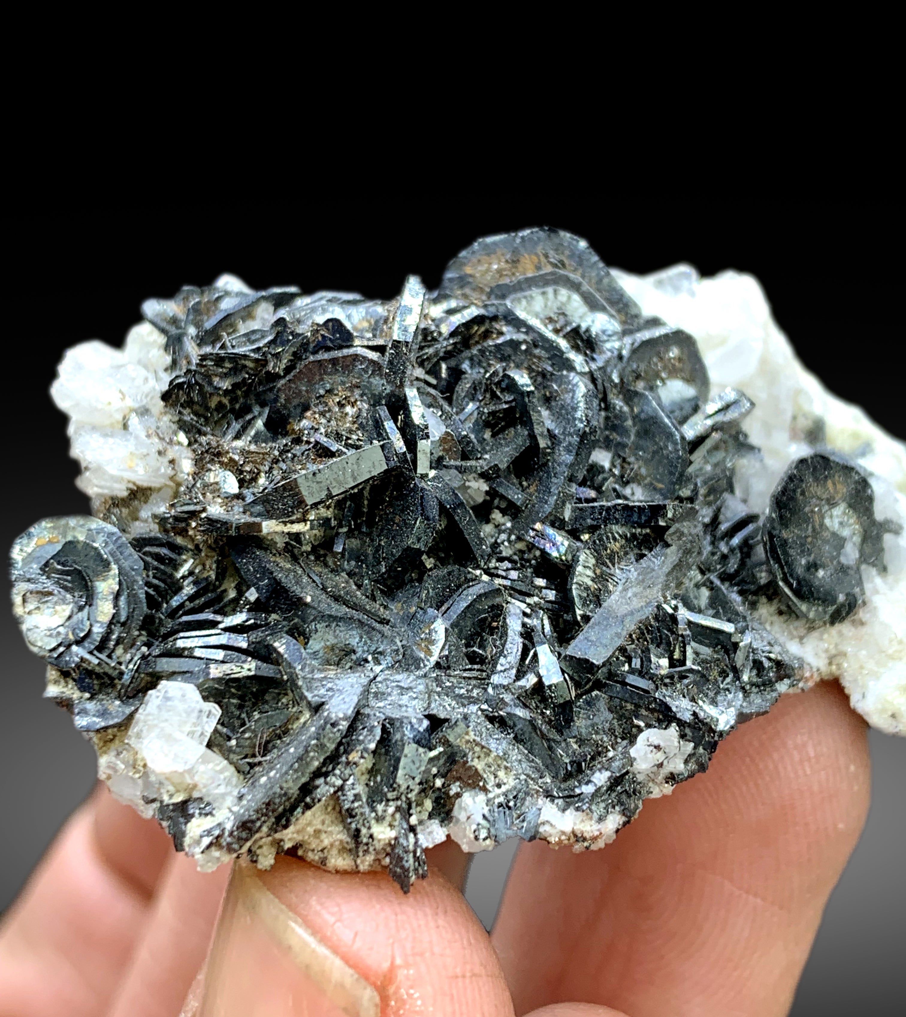 Natural Flower Shape Hematite Cluster on Matrix from Pakistan - 47 gram