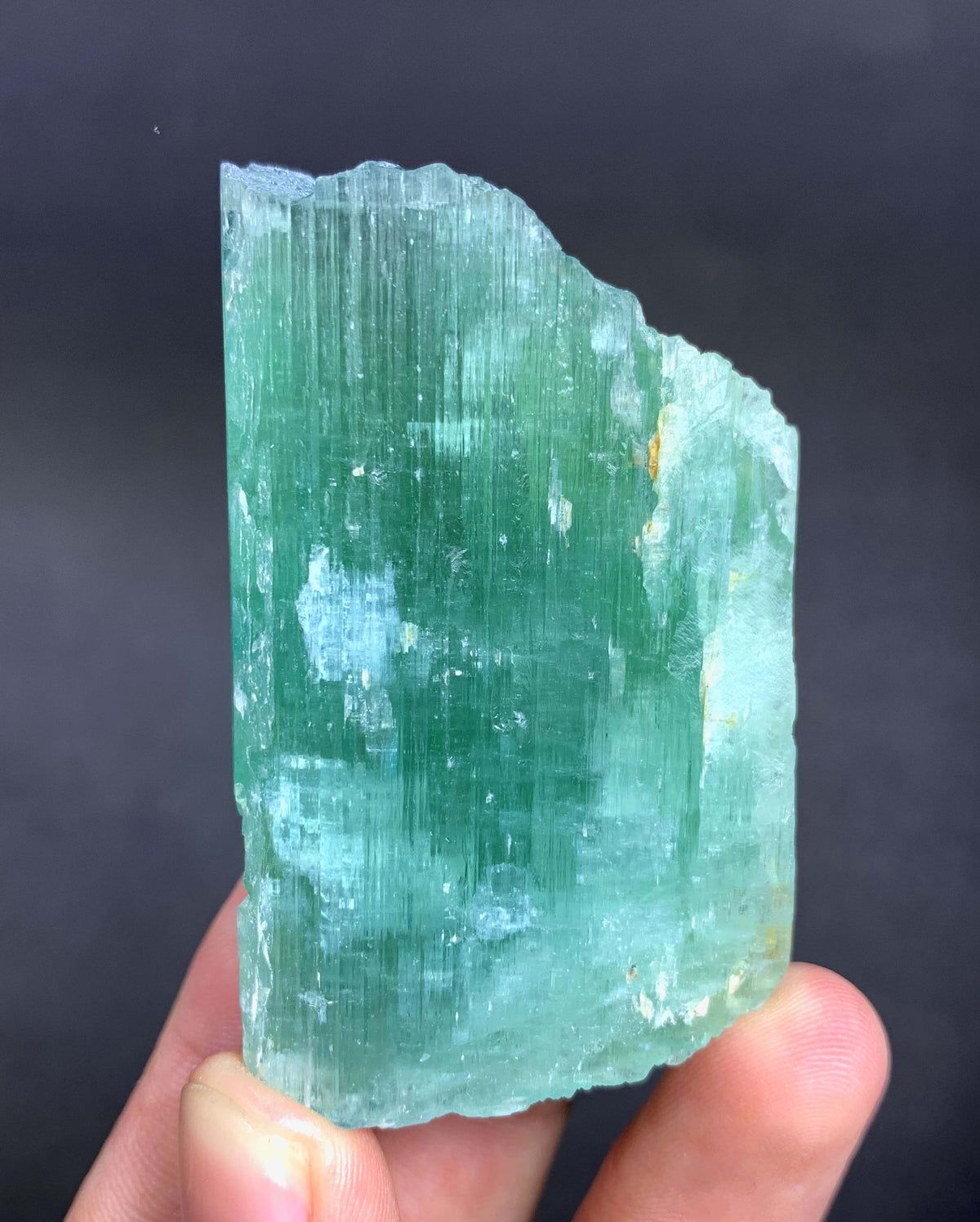 Green Hiddenite Kunzite Crystal From Afghanistan - 85 Grams