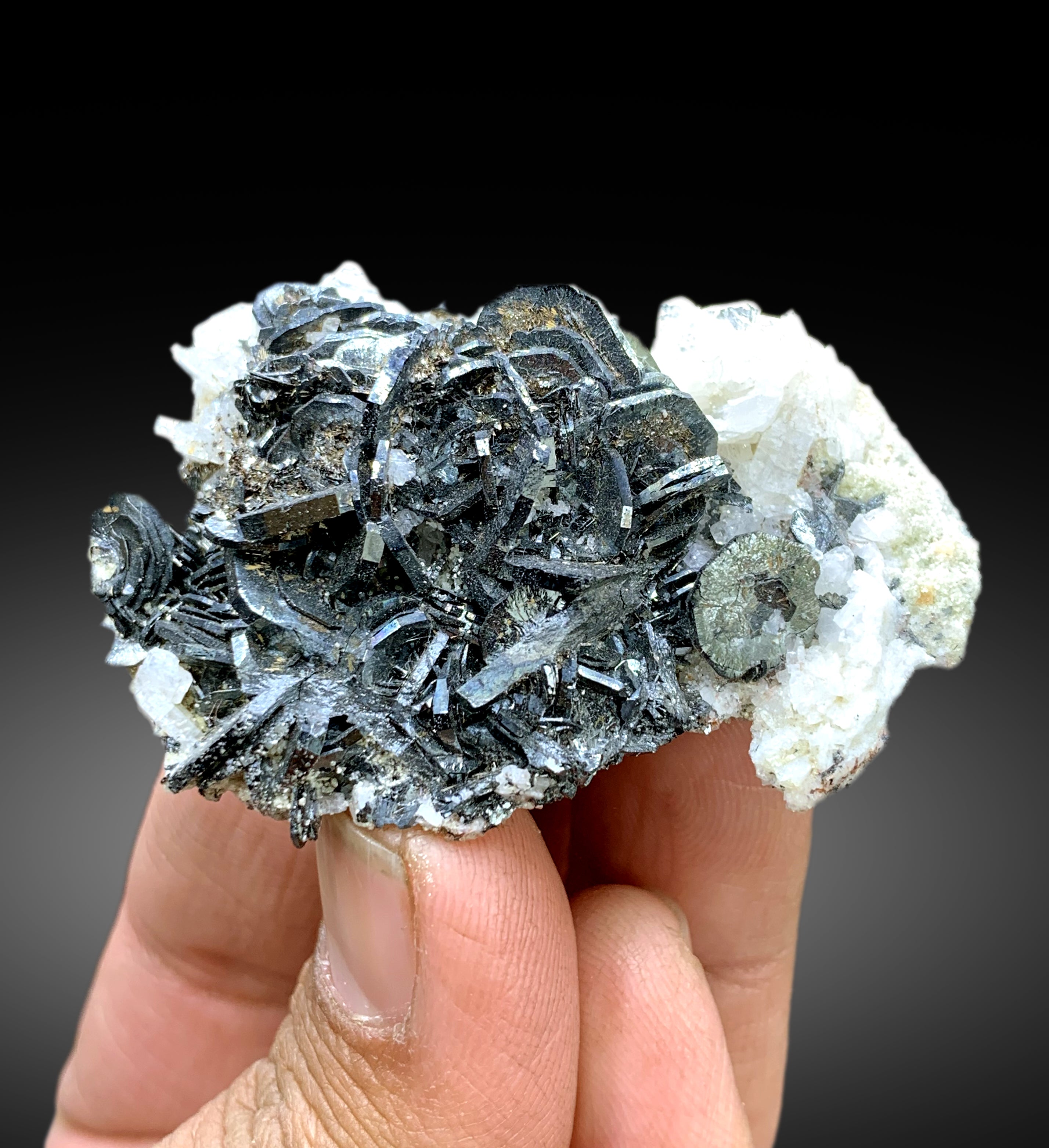 Natural Flower Shape Hematite Cluster on Matrix from Pakistan - 47 gram