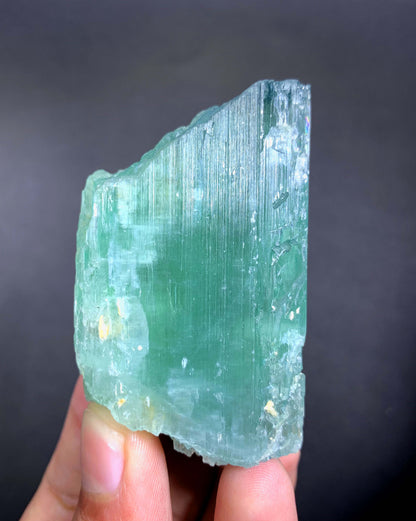 Green Hiddenite Kunzite Crystal From Afghanistan - 85 Grams