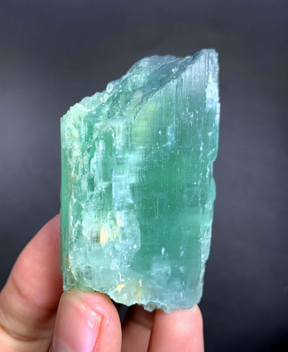 Green Hiddenite Kunzite Crystal From Afghanistan - 85 Grams