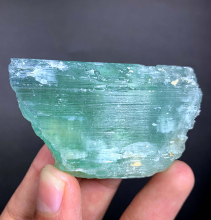 Green Hiddenite Kunzite Crystal From Afghanistan - 85 Grams