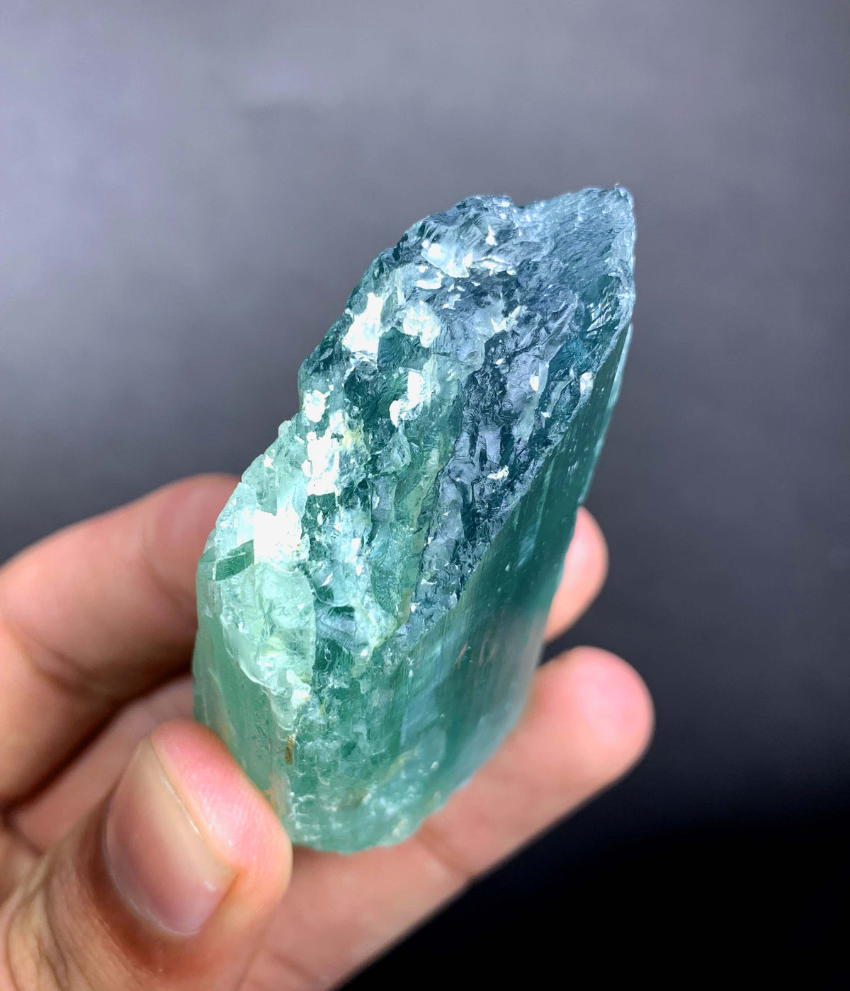 Green Hiddenite Kunzite Crystal From Afghanistan - 85 Grams