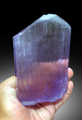 Top Grade Bluish Purple Color Kunzite Crystal from Nuristan Afghanistan - 1083 gram