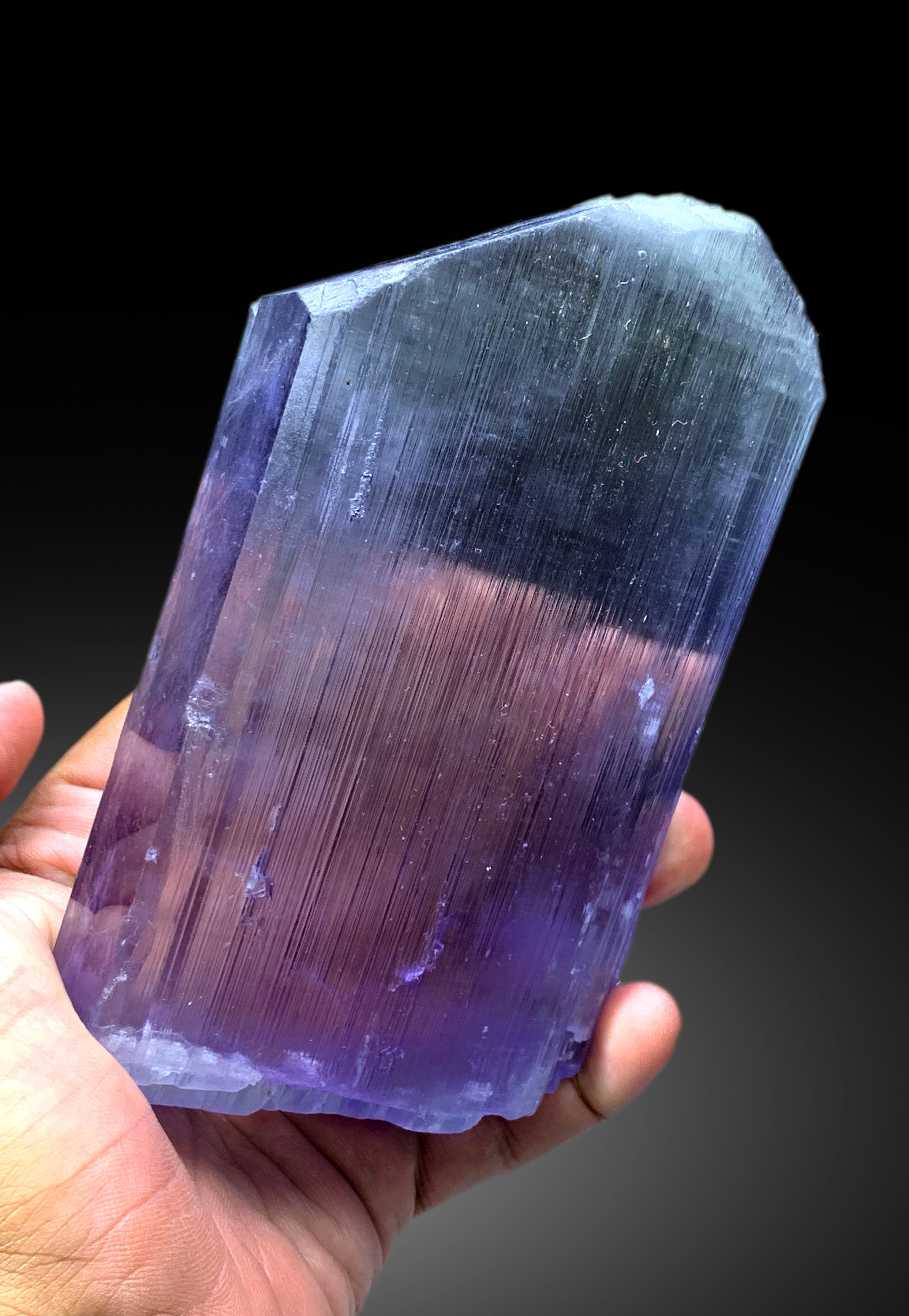 Top Grade Bluish Purple Color Kunzite Crystal from Nuristan Afghanistan - 1083 gram