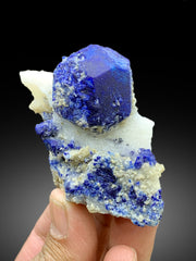 Ink Blue Color Lapis Lazuli on Matrix from Afghanistan - 118 gram