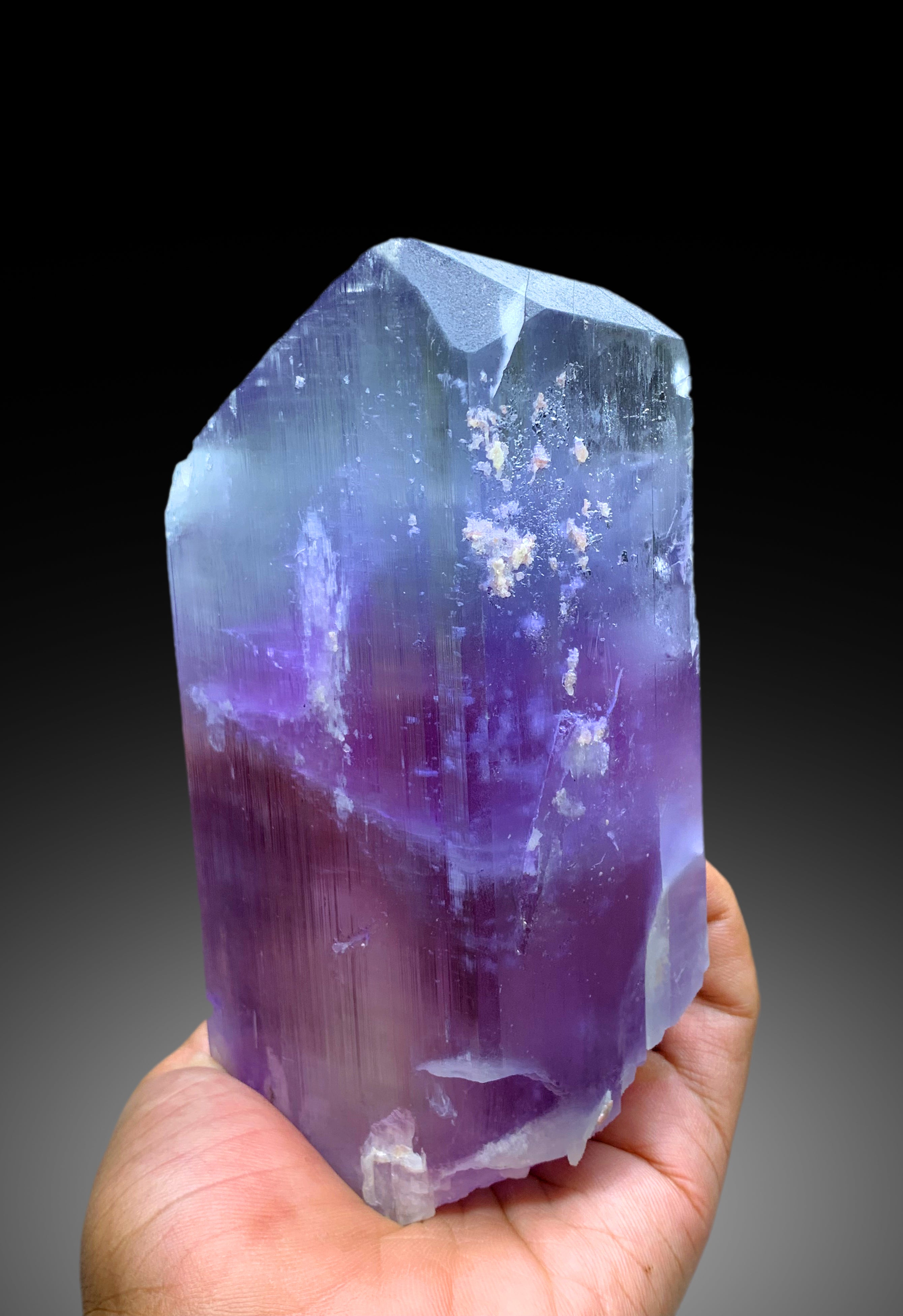 Top Grade Bicolor Spodumene Kunzite Crystal from Nuristan Afghanistan - 1445 gram