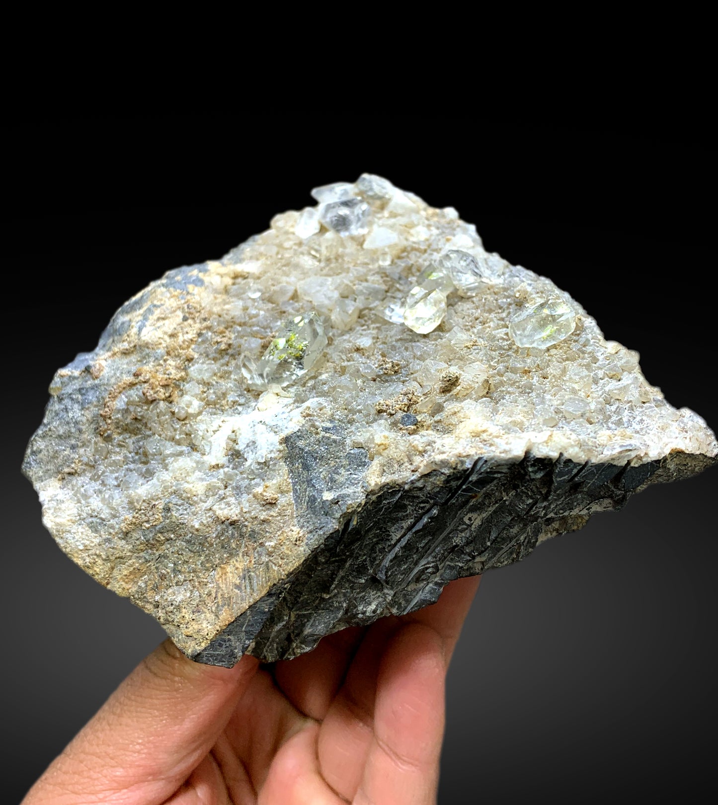 Fluorescent Petroleum Diamond Quartz on Matrix from Baluchistan Pakistan - 1013 grams