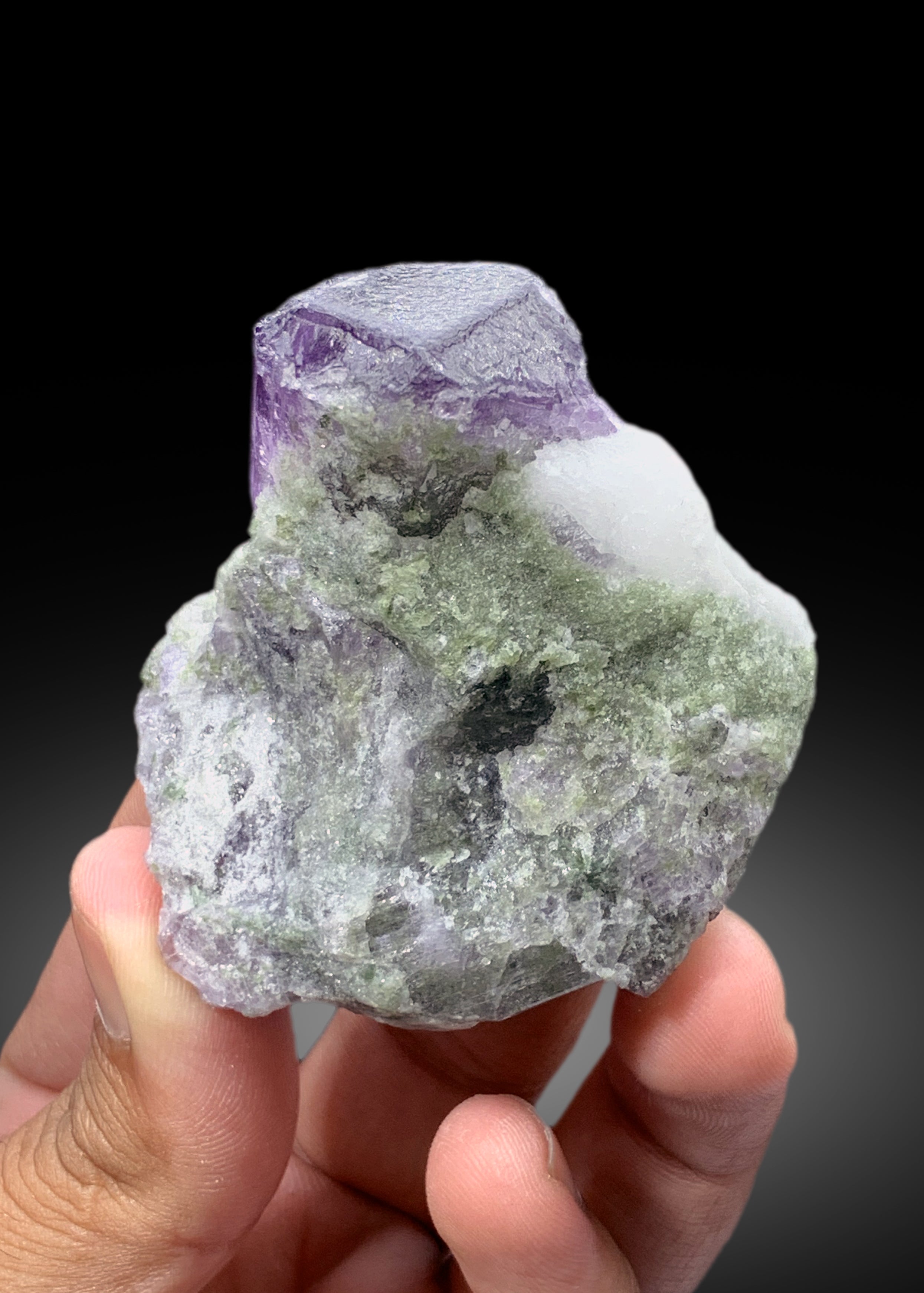 Rich Purple Scapolite Crystal Specimen from Afghanistan - 112 gram