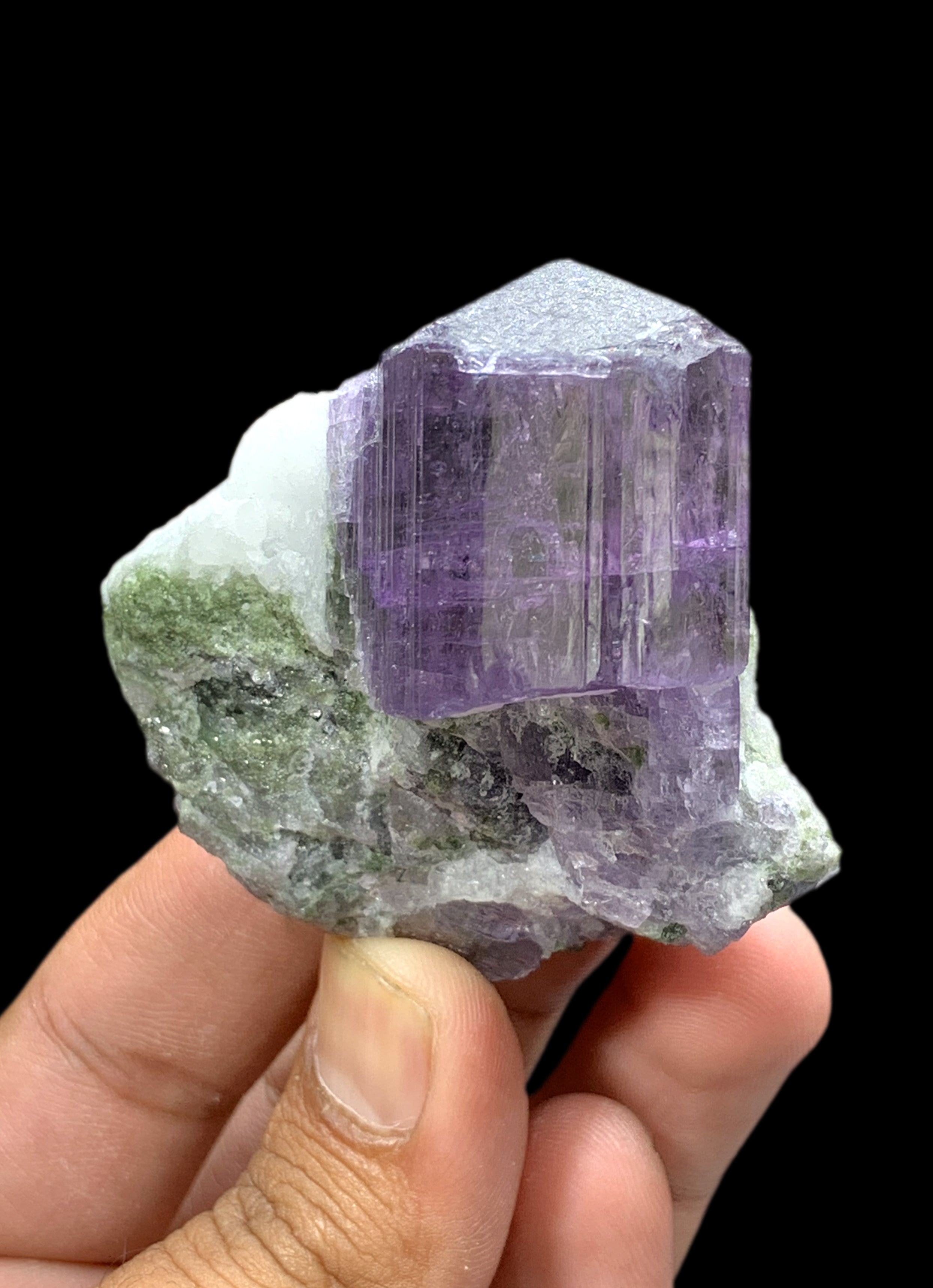 Rich Purple Scapolite Crystal Specimen from Afghanistan - 112 gram