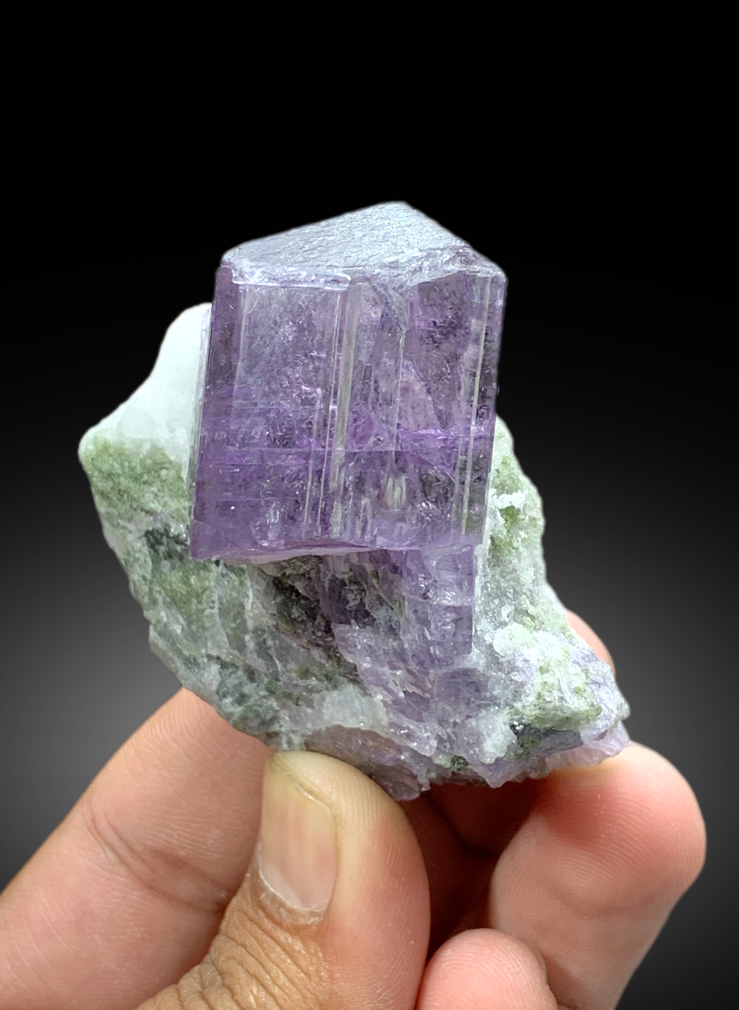 Rich Purple Scapolite Crystal Specimen from Afghanistan - 112 gram