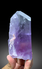 Purplish Pink Color Kunzite Crystal from Nuristan Afghanistan - 416 gram