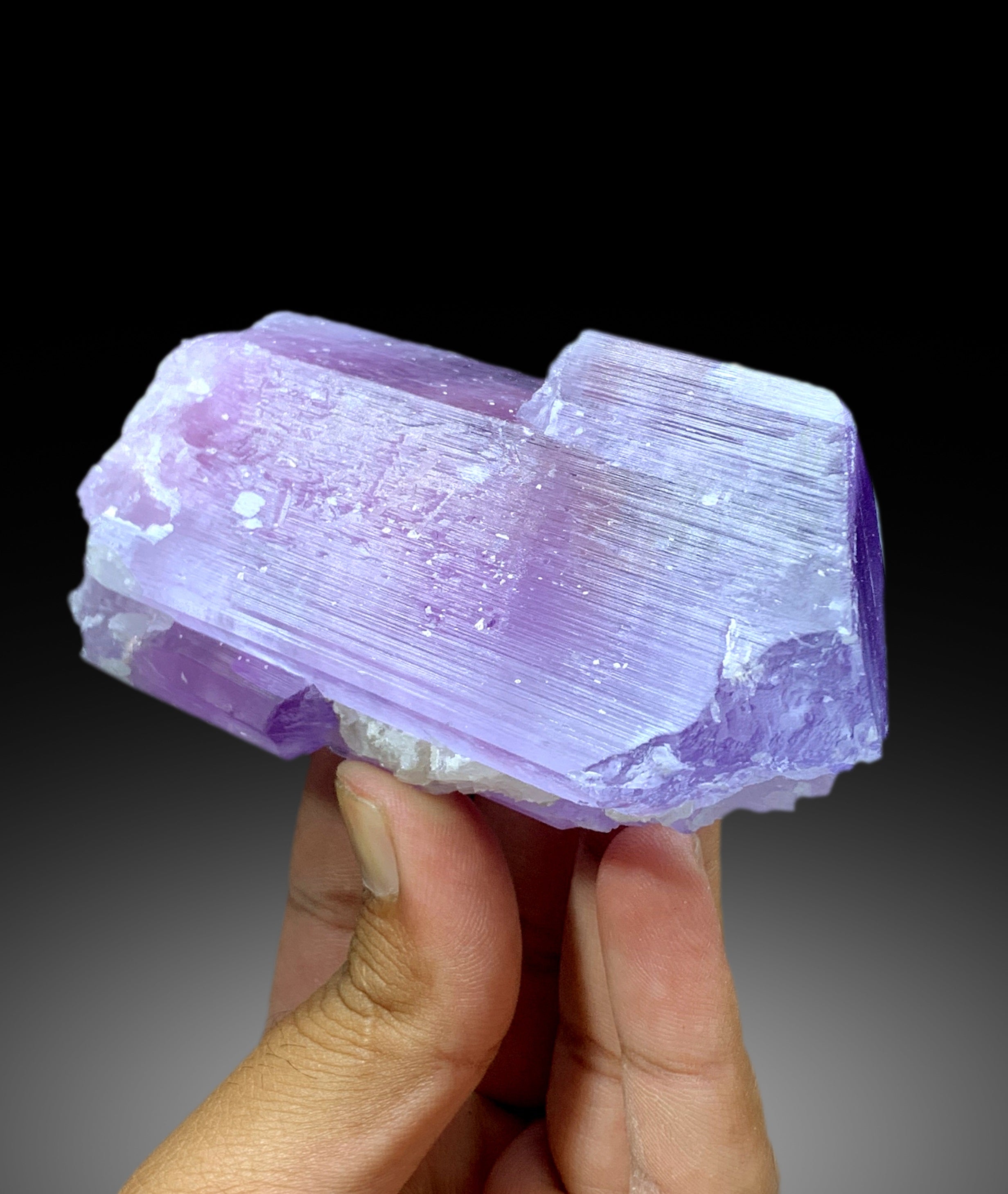 Purplish Pink Color Kunzite Crystal from Nuristan Afghanistan - 416 gram