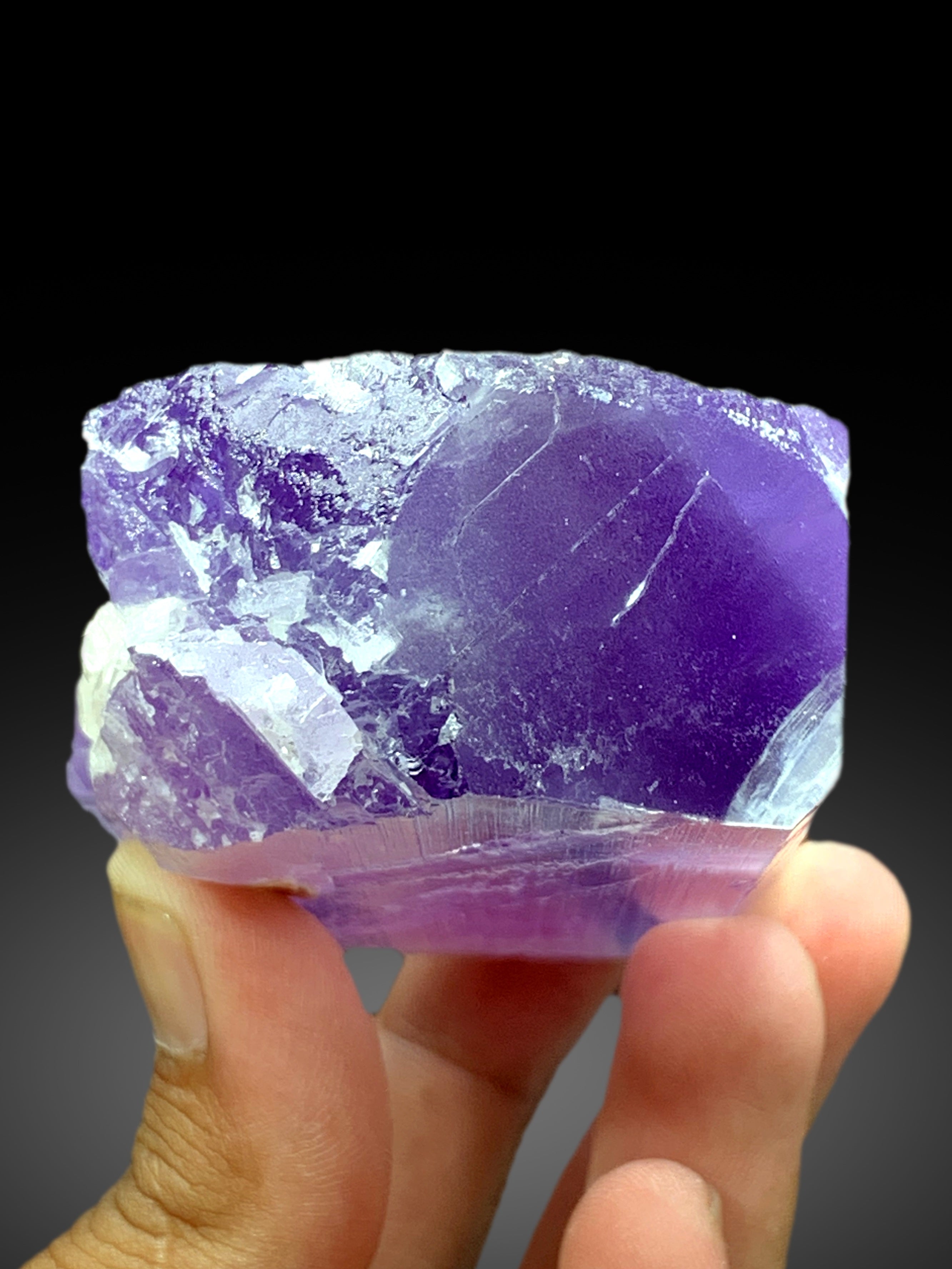 Purplish Pink Color Kunzite Crystal from Nuristan Afghanistan - 416 gram