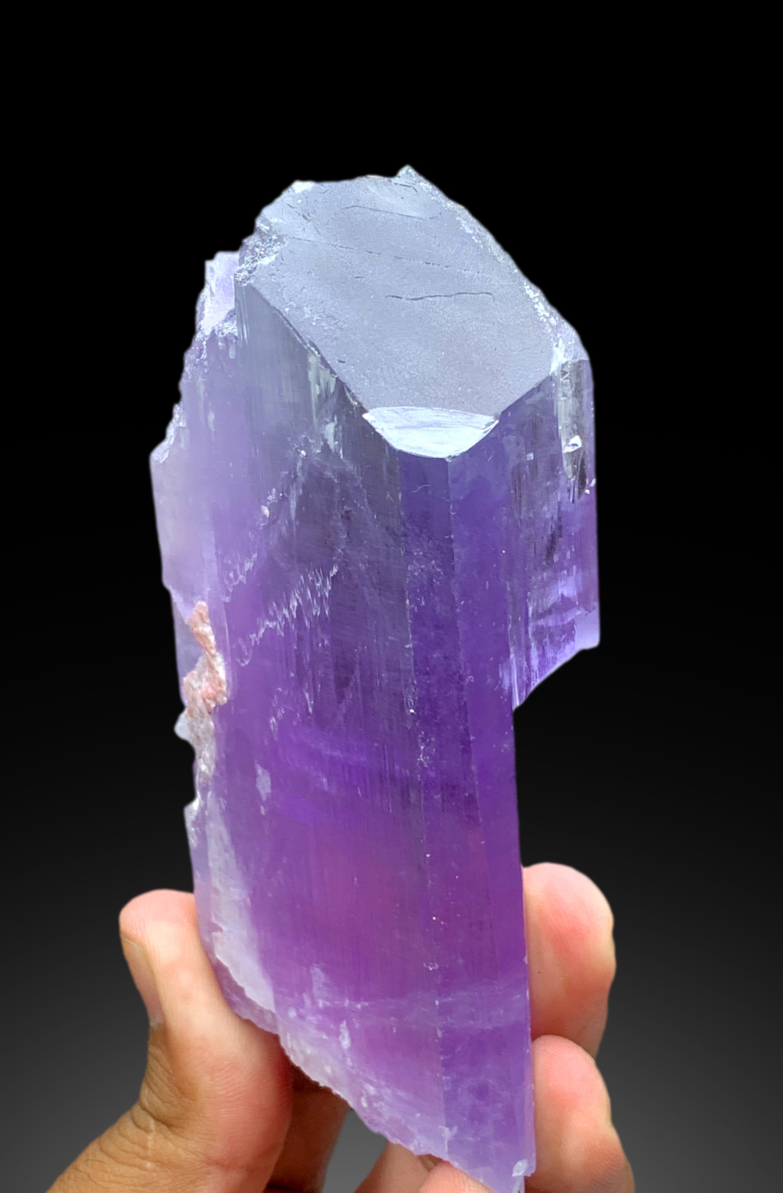 Purplish Pink Color Kunzite Crystal from Nuristan Afghanistan - 416 gram