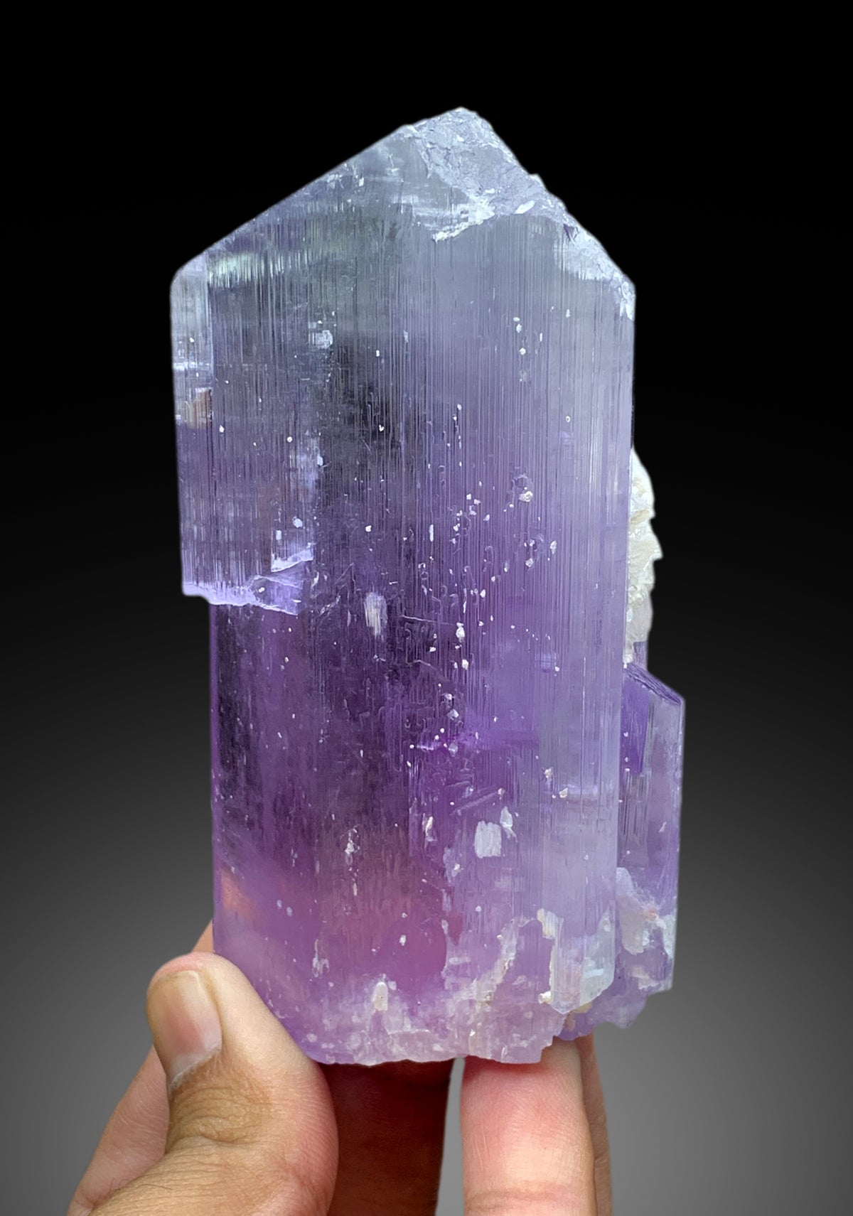 Purplish Pink Color Kunzite Crystal from Nuristan Afghanistan - 416 gram