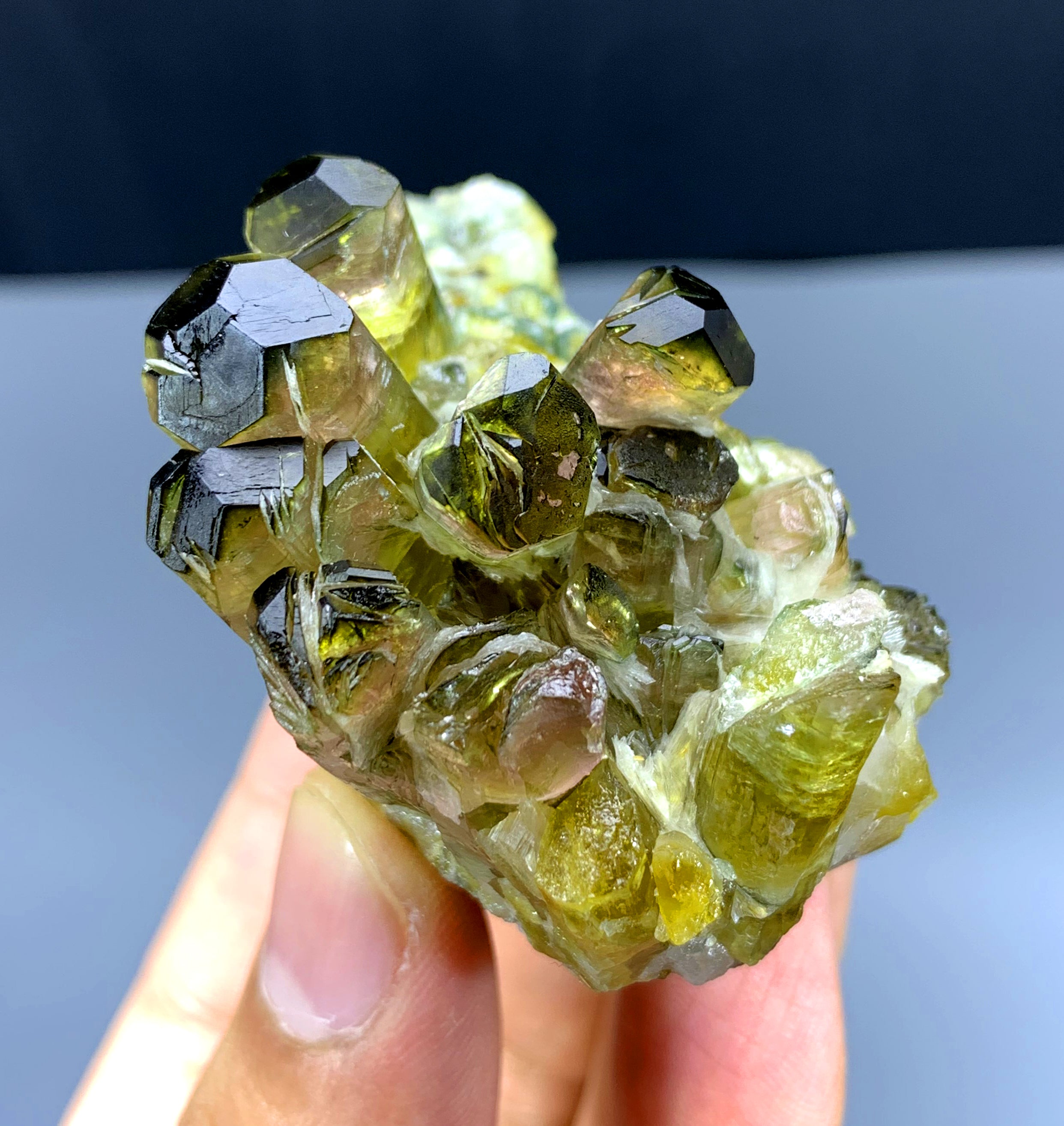 Bicolor Tourmaline Cluster on Matrix from Afghanistan - 108 gram
