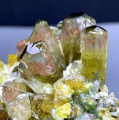 Bicolor Tourmaline Cluster on Matrix from Afghanistan - 108 gram