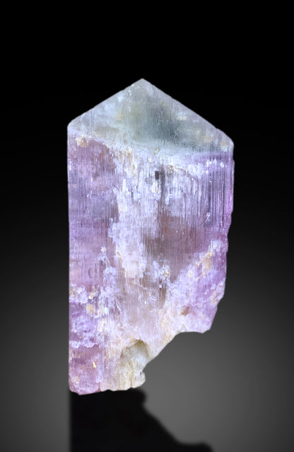 V Shape Bicolor Kunzite Crystal from Afghanistan - 315 gram