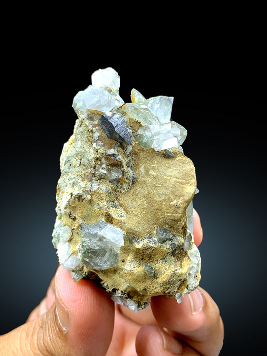Rare Anatase with Quartz on Matrix, Anatase Crystal, Rare Mineral, Anatase Specimen from Baluchistan Pakistan - 78 gram