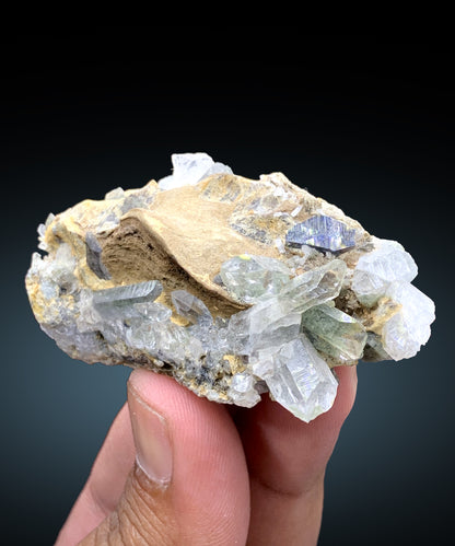 Rare Anatase with Quartz on Matrix, Anatase Crystal, Rare Mineral, Anatase Specimen from Baluchistan Pakistan - 78 gram