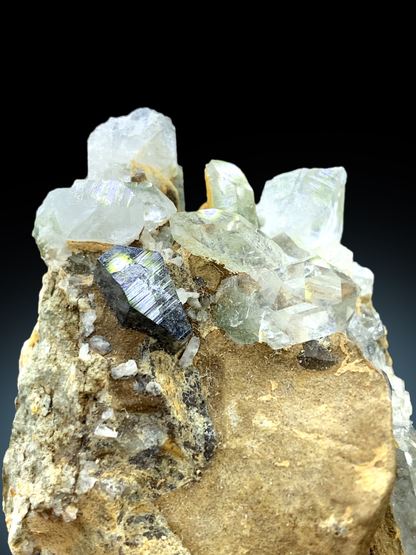 Rare Anatase with Quartz on Matrix, Anatase Crystal, Rare Mineral, Anatase Specimen from Baluchistan Pakistan - 78 gram