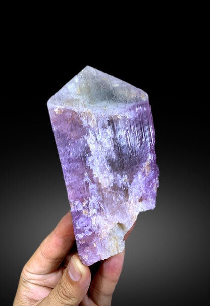 V Shape Bicolor Kunzite Crystal from Afghanistan - 315 gram