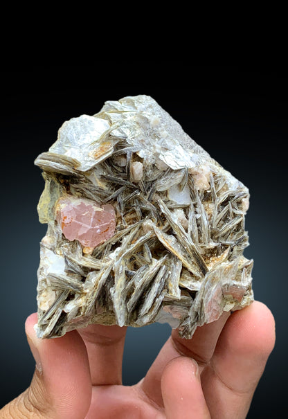 Natural Pink Color Apatite with Muscovite Mica from Chumar Bakhoor Gilgit Pakistan - 293 gram