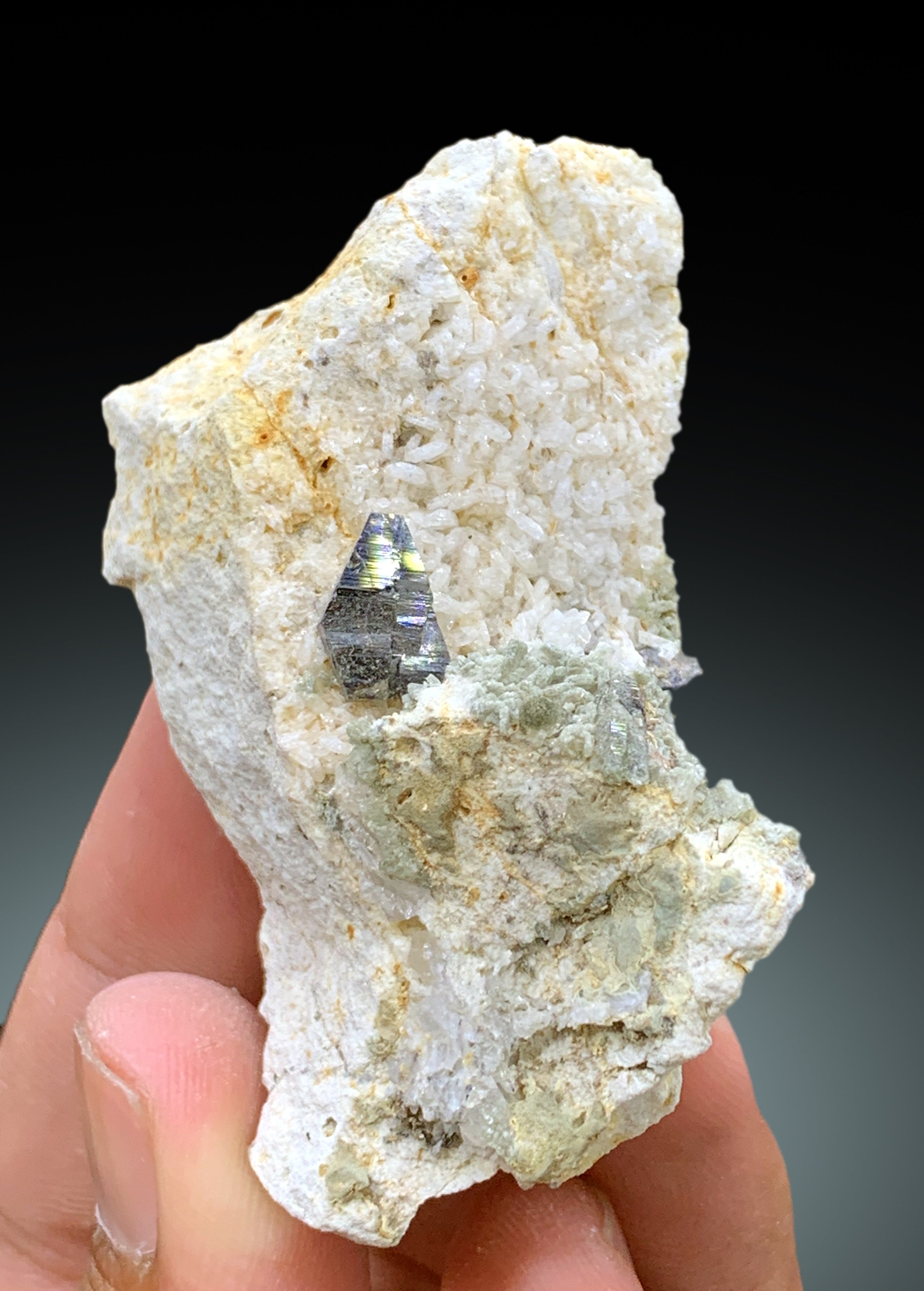 Rare Anatase Crystal on Matrix, Natural Anatase Specimen, Raw Mineral, Anatase from Baluchistan Pakistan - 57 gram