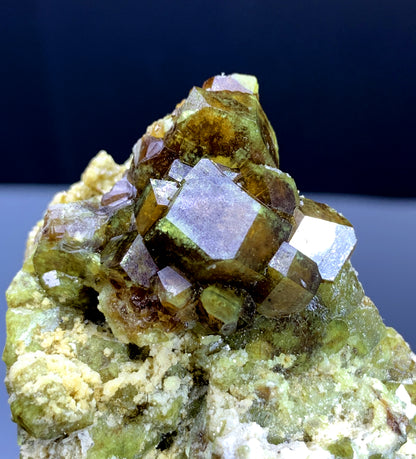 Natural Andradite Garnet Crystals on Matrix from Pakistan - 189 gram