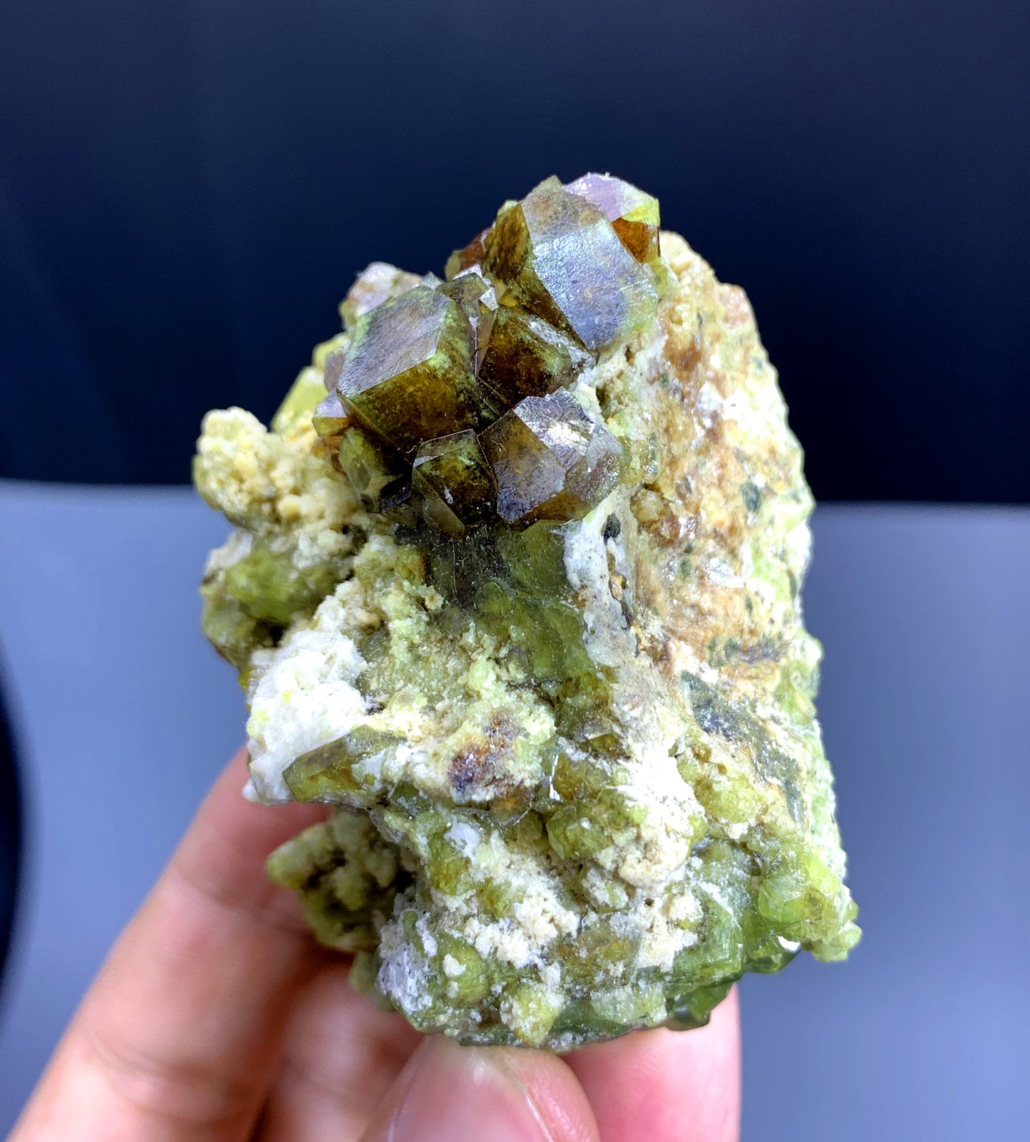 Natural Andradite Garnet Crystals on Matrix from Pakistan - 189 gram