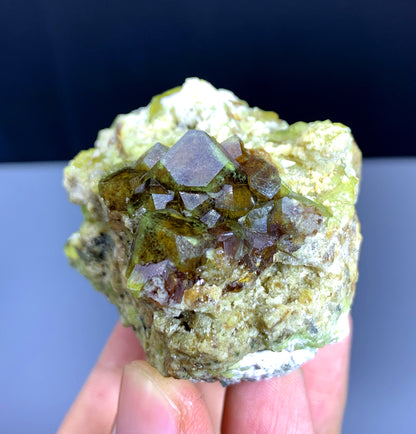 Natural Andradite Garnet Crystals on Matrix from Pakistan - 189 gram