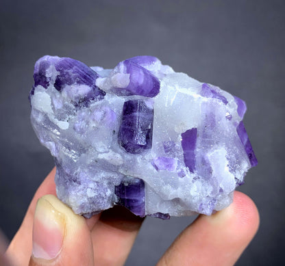 Purple Scapolite Crystals on Matrix from Afghanistan - 59 Grams