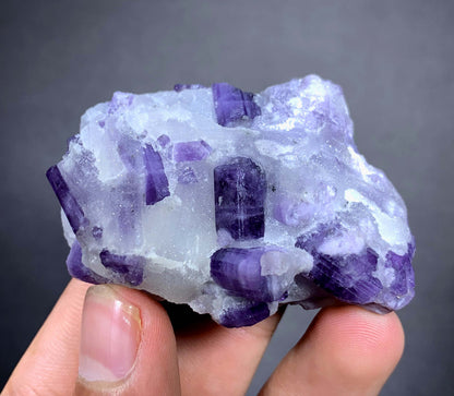 Purple Scapolite Crystals on Matrix from Afghanistan - 59 Grams