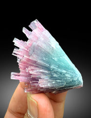 Cotton Candy Tourmaline Bunch, Tourmaline Cluster, Bicolor Tourmaline, Crystals Cluster, Paprok Tourmaline - 75 gram